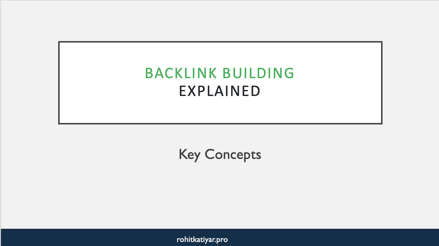 Backlink Building