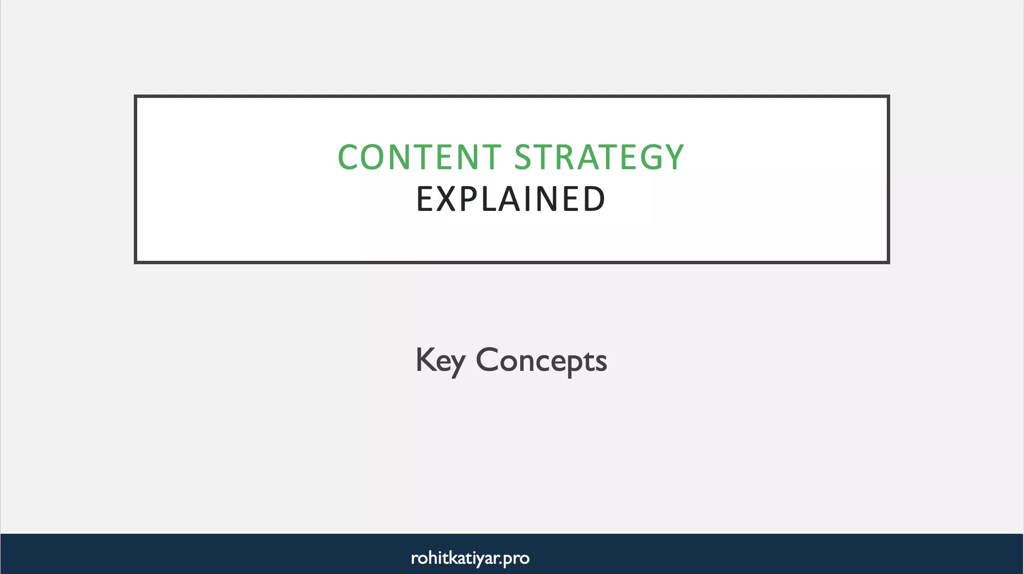 Content Strategy