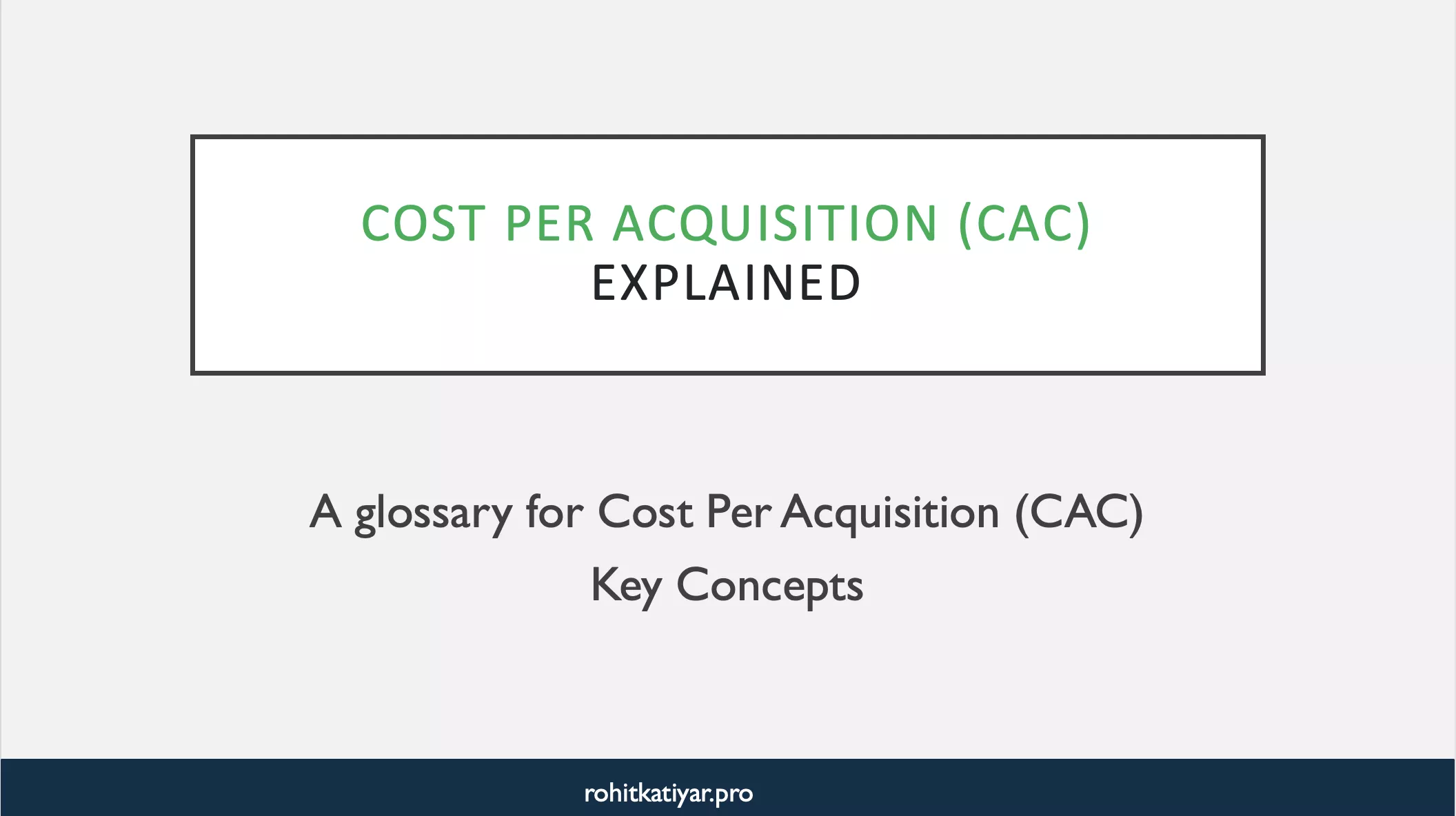 Cost Per Acquisition
