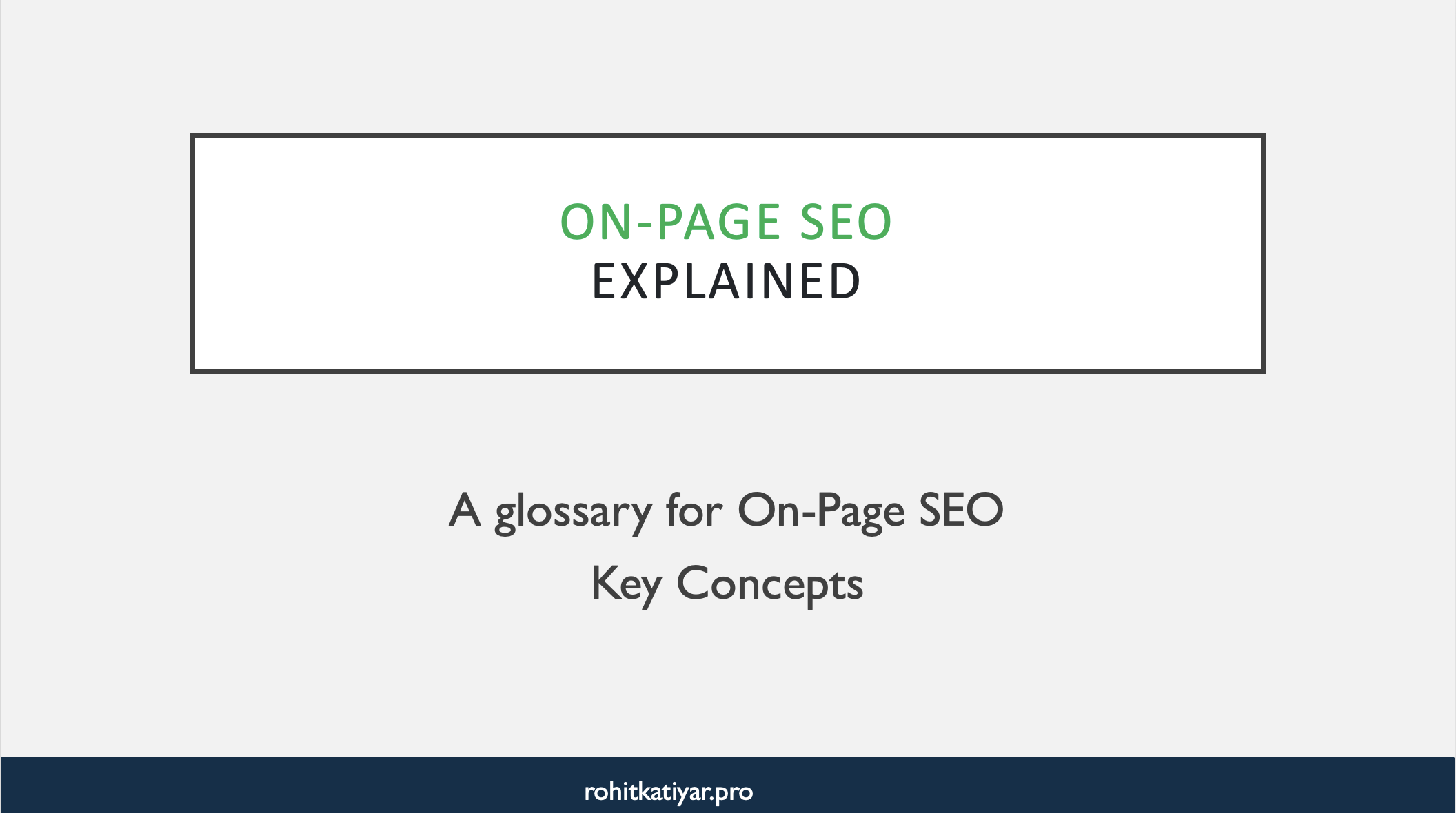 On Page Seo