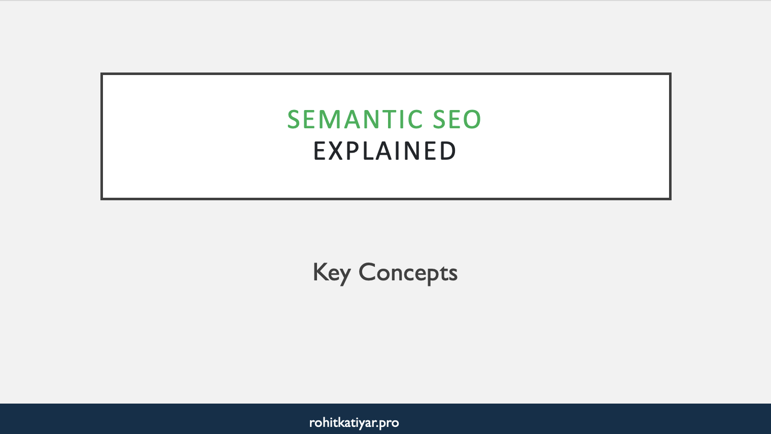 Semantic Seo