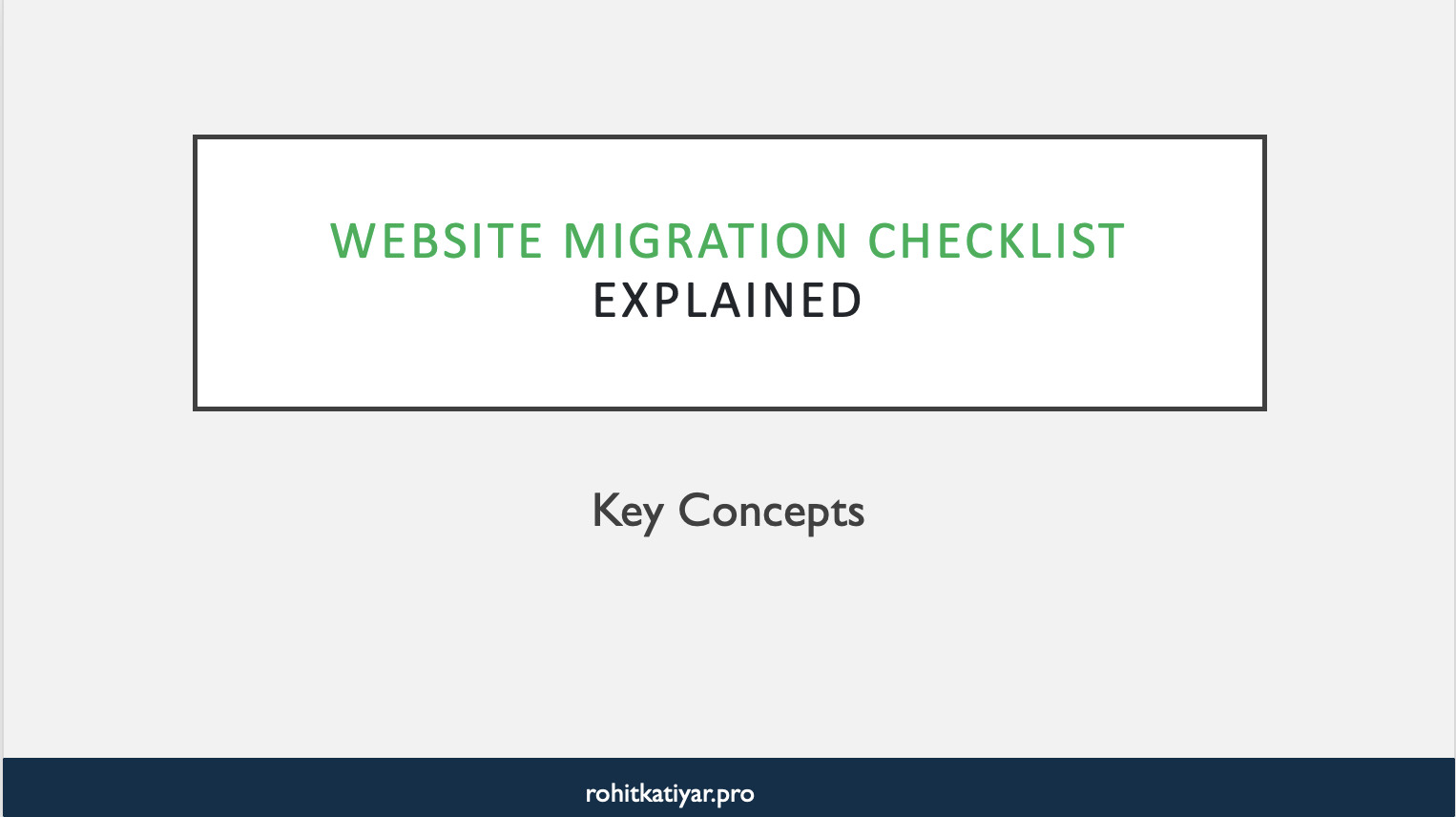 Website Migration Checklist