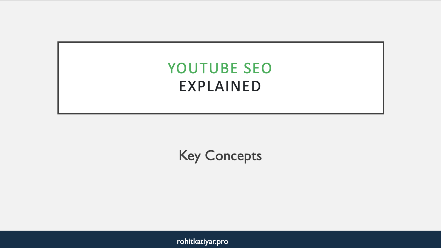 Youtube Seo